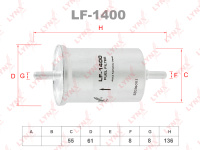 Фильтр топливный LYNXauto LF-1400 в интернет-магазине 12 Вольт