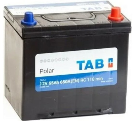 Автомобильный аккумулятор TAB Polar 6СТ-65.0 - 65Ач ( яп. ст.бортик обратная) 56568
