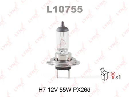 Галогенная лампа LYNXauto H7 12v 55W PX26D L10755