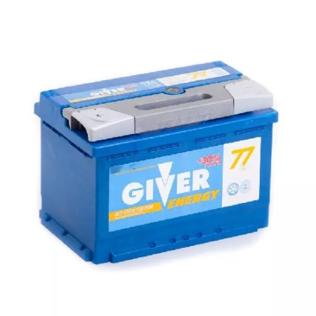 Автомобильный аккумулятор Giver Energy 6СТ-77.1 - 77Ач (прямая)