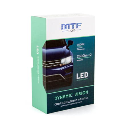 Светодиодная лампа MTF Light Dynamic Vision LED H7 5500K 2500Lm 12V DV07K5