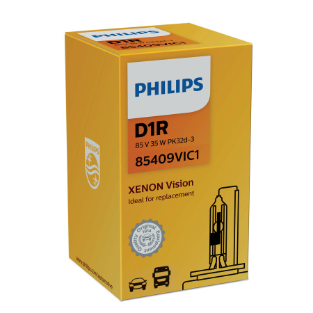 Ксеноновая лампа Philips D1R 85V-35W (PK32d-3) Vision 85409VIC1