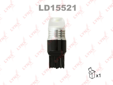 Светодиодная лампа LYNXauto W21W T20 12V W3х16d SMDх1 7000K LD15521