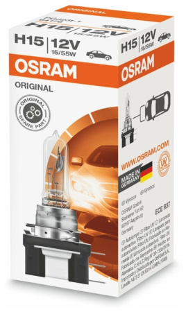 Галогенная лампа Osram H15 12V 15/55W (PGJ23t-1) 64176