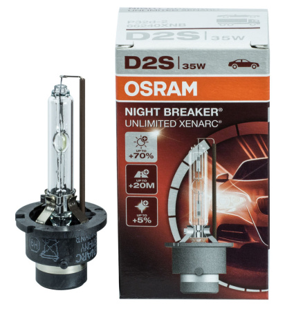 Ксеноновая лампа Osram D2S 85V 35W (P32d-2) Xenarc Night Breaker Unlimited 66240XNL