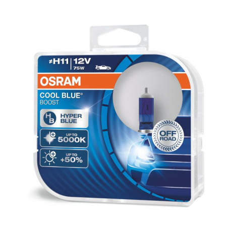 Галогенная лампа Osram H11 12V 80W (PGJ19-2) Cool Blue Boost DuoBox