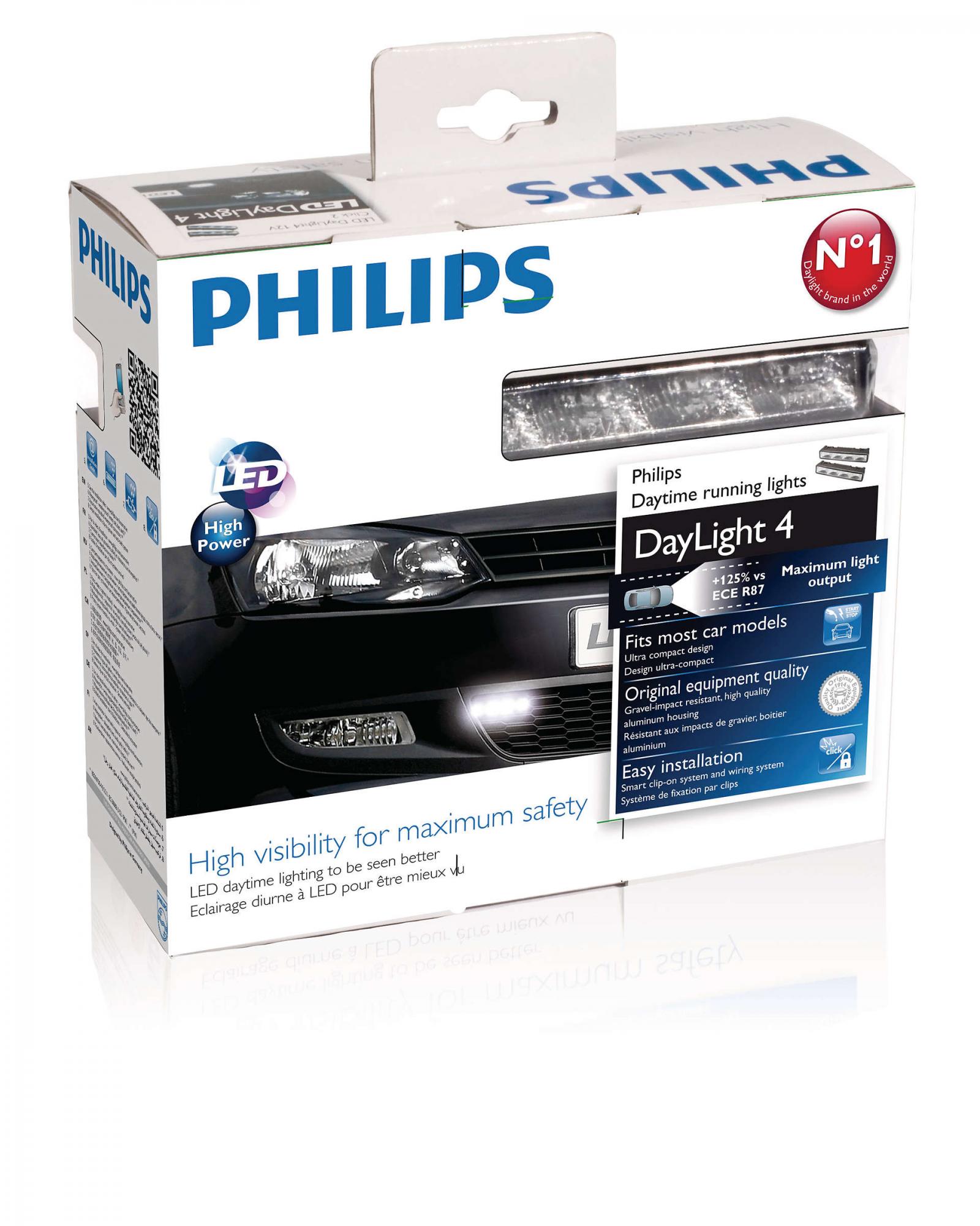 Дхо филипс. Ходовые огни Филипс Daylight 4. Philips led Daylight. Philips Daylight 4 12 v. Светодиодные ходовые огни Philips.