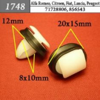 1748 Автокрепеж для Alfa Romeo, Citroen, Fiat, Lancia, Peugeot