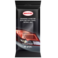 Влажные салфетки Sintec Для стекол и зеркал 318965