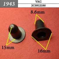 1943 Автокрепеж для Audi, Seat, Skoda, Volkswagen
