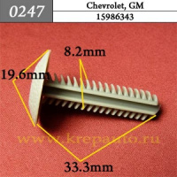 0247 Автокрепеж для Сhevrolet, GM