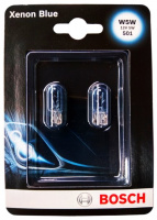 Лампа накаливания Bosch W5W 12V 5W (W2,1x9,5d) Xenon Blue 1987301033