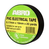 Изолента Abro ET-914 профессиональная 18,2м черная