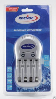 Зарядное устройство Космос R03/R6x1/4 (250mA) таймер/откл КОС503