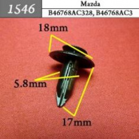 1546 Автокрепеж для Mazda