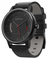 Спортивные часы Garmin Vivomove Classic, черный кожанный ремешок (010-01597-10)