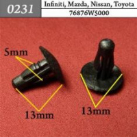 0231 Автокрепеж для Infiniti, Mazda, Nissan, Toyota