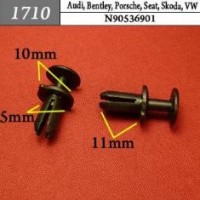 1710 Автокрепеж для Audi, Bentley, Porsche, Seat, Skoda, Volkswagen