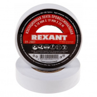 Изолента Rexant профессиональная 0.18*19мм*20м белая