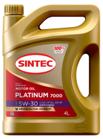 Моторное масло Sintec Platinum 7000 SAE 5W30 ILSAC GF-6A 4л 600153