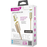 Магнитный кабель Partner USB 2.0 - microUSB 1м нейлон