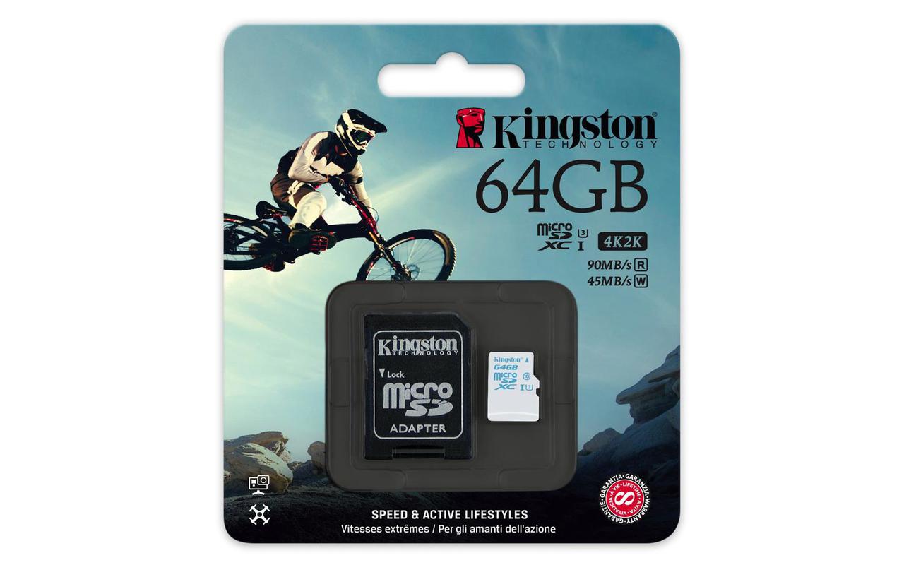 Карта памяти kingston microsdxc 64gb