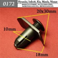 0172 Автокрепеж для Hyundai, Infiniti, Kia, Mazda, Nissan