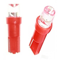 Светодиод 12V T5-01 (1LED)W1,2W Base:W2,0 х4,6d 0.13W 0.45lm конус красный Nord Yada 900280