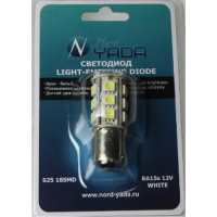 Светодиодная лампа Nord YADA S25 Р21W BА15s 18SMD 12V White 902591