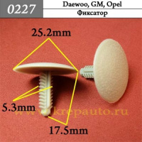 0227 Автокрепеж для Daewoo, GM, Opel