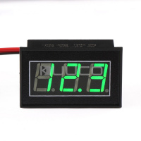 Вольтметр (зеленый) DC 10-30V 0,56"