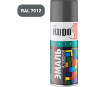 Эмаль Kudo универсальная Темно-серая RAL7012 520мл KU-1016
