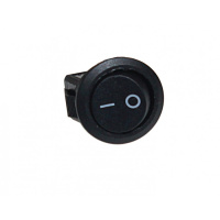 Выключатель-кнопка 250V 3А круглая Micro черная (2конт.) ON-OFF Nord YADA 905482