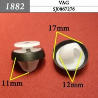 1882 Автокрепеж для Audi, Seat, Skoda, Volkswagen