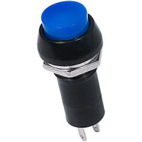 Выключатель-кнопка Rexant 1А (2с) (ON)-OFF Б/Фикс синяя Micro (PBS-20В) 36-3081