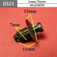 0321 Автокрепеж для Lexus, Toyota