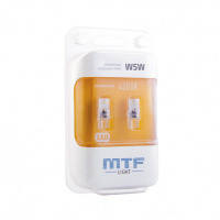 Светодиодная лампа MTF Light Vega W5W/T10 12В 1Вт 4000К теплый белый свет