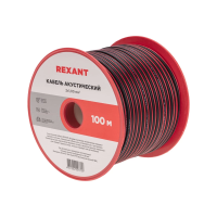 Акустический кабель Rexant 2*1.0 Red/Black