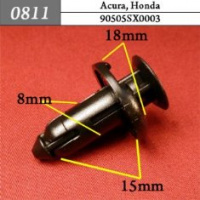 0811 Автокрепеж для Acura, Honda