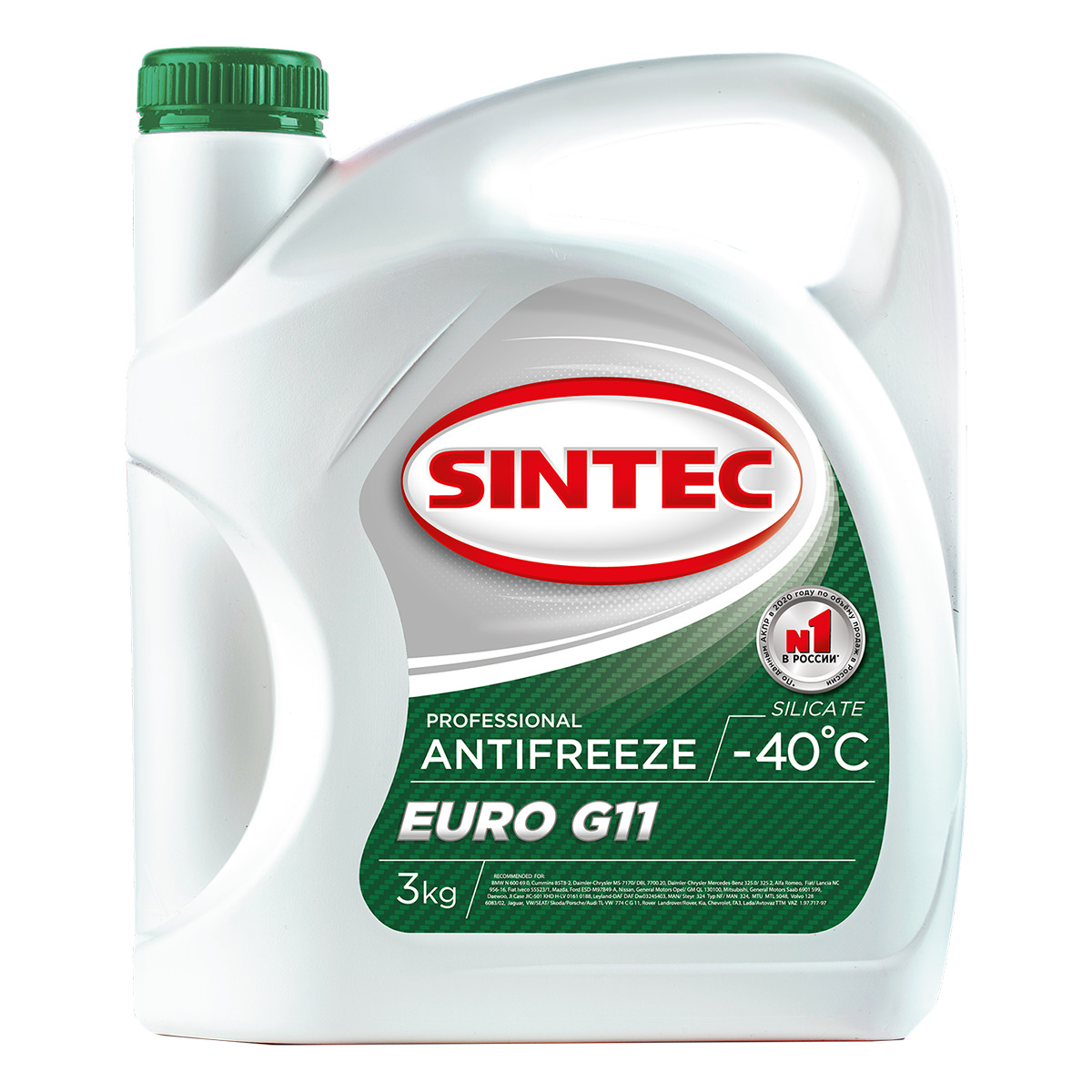 Антифриз Sintec EURO G11 3кг 990465 в 12 Вольт | 53660