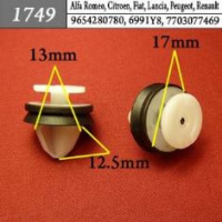 1749 Автокрепеж для Alfa Romeo, Citroen, Fiat, Lancia, Peugeot, Renault