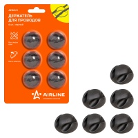 Держатель для 2 проводов (6шт в комплекте) AIRLINE AEBJ301