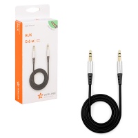 Кабель AUX 3.5 mm Jack - 3.5 mm Jack 0,6м, черный Airline ACH-AUX-60