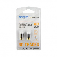 Светодиодная лампа MTF Light W5W/T10 12В 1Вт 3Led Can-Bus 5000К белый свет