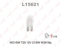 Лампа накаливания LYNXauto W21/5W 12V-21/5W L15621
