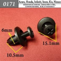 0171 Автокрепеж для Acura, Honda, Infiniti, Isuzu, Kia, Nissan