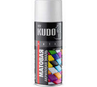 Автоэмаль Kudo акриловая белая RAL9003 520мл KU-A9003