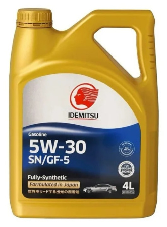 Моторное масло Idemitsu SN/CF F-S 5w30 4л