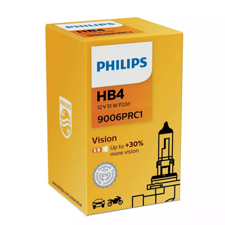 Галогенная лампа Philips HB4 12V 55W (P22d) (Premium) Vision