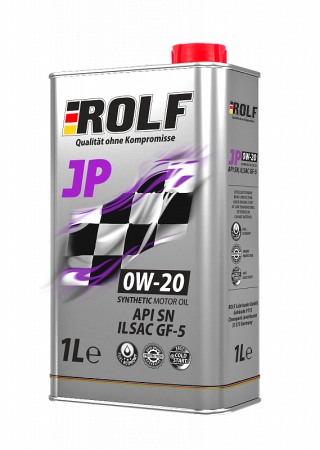 Моторное масло Rolf JP SAE 0W20 ILSAC GF5/API SN синтетическое 1л 322275